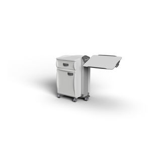 bedside table with integrated over-bed table 1