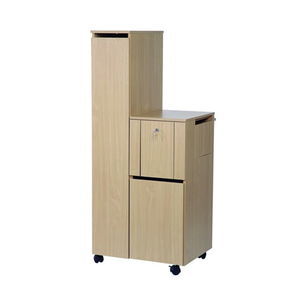 bedside table with wardrobe