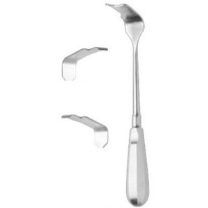 dental retractor / for dental surgery / stainless steel