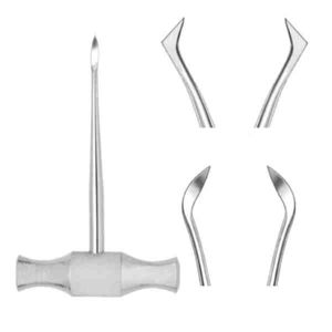 curved dental root elevator