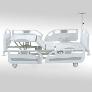 hospital bed / electric / fixed-height / on casters