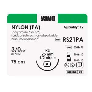 Non Absorbable Suture Thread Polyester Pe Przedsiebiorstwo Yavo Cardiovascular Surgery Neurosurgery Orthopedic Surgery