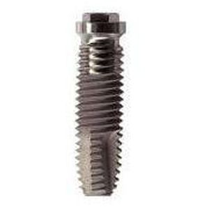 cylindrical dental implant / titanium / external hexagon