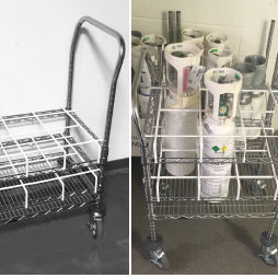 oxygen cylinder trolley
