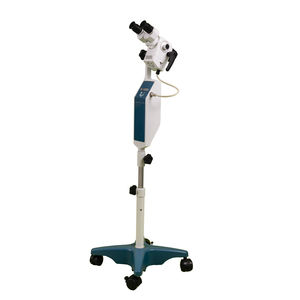 binocular colposcope / trolley-mounted