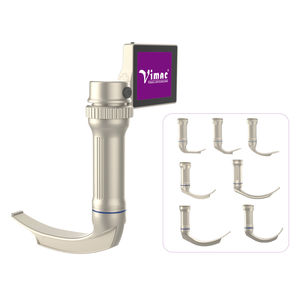 video laryngoscope with integrated video monitor
