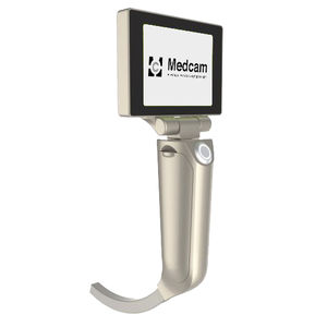 video laryngoscope with integrated video monitor