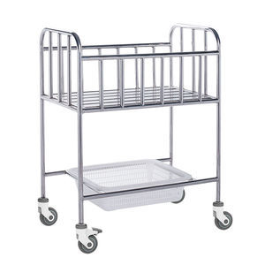 hospital bassinet on casters