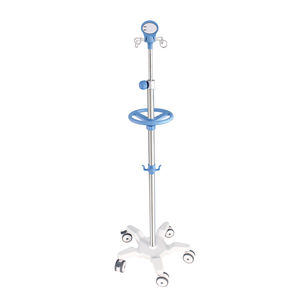 IV pole on casters