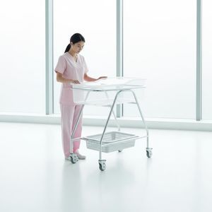hospital bassinet on casters 1