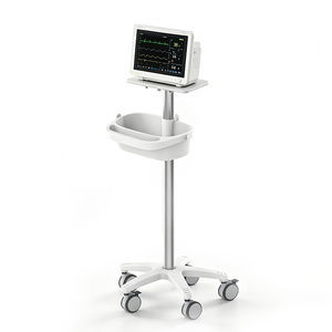 monitor support pole on casters 1