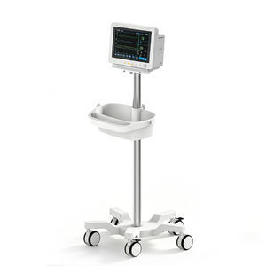 monitor support pole on casters 1