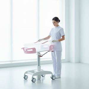 height-adjustable hospital bassinet 1