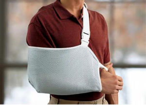 arm sling with handle