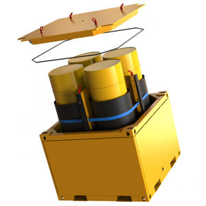 radioactive waste container