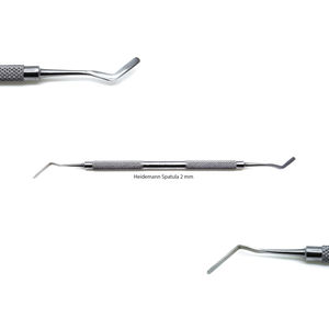 dental spatula / double-ended / Heidemann