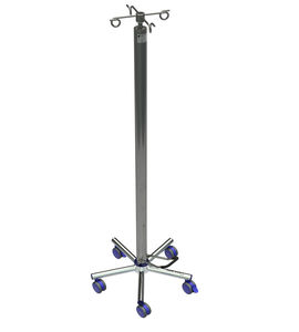 IV pole on casters