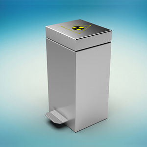 radioactive waste container