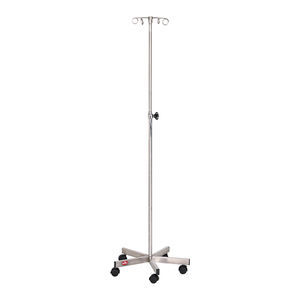 IV pole on casters