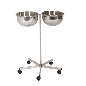 double bin surgical basin stand