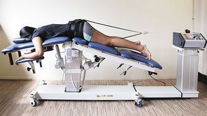 lumbar and cervical traction table