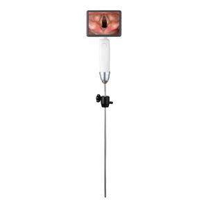 video laryngoscope with integrated video monitor