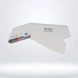 skin closure surgical stapler