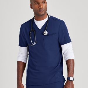 men's scrub top