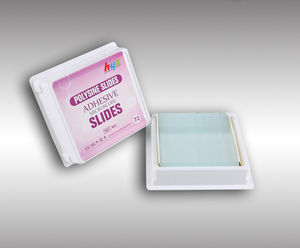 adhesive microscope slide