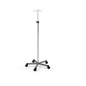 IV pole on casters