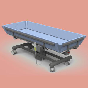 height-adjustable shower trolley