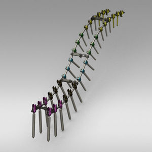 thoraco-lumbar osteosynthesis unit