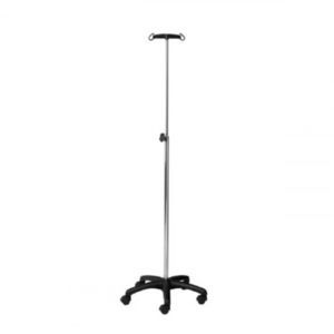 IV pole on casters