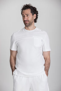 men's scrub top