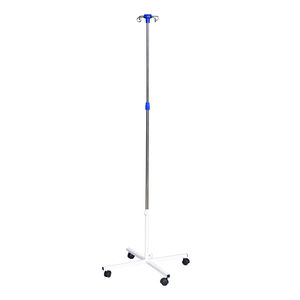 IV pole on casters