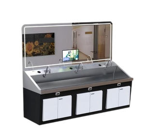 3-station surgical sink