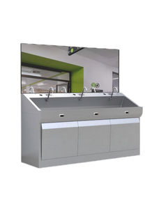 3-station surgical sink