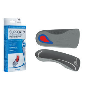 3/4 plantar orthosis with longitudinal arch pad