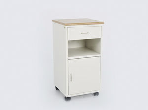 bedside cabinet on casters 1