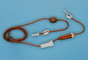infusion set with drip chamber 1