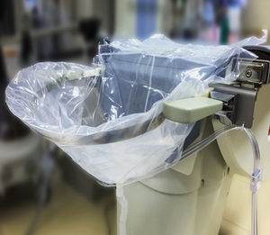 plastic waste bin