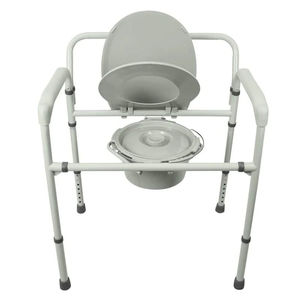 commode chair with armrests
