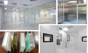 clean room wall structure