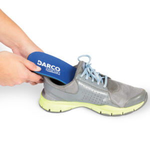orthopedic insole with heel pad