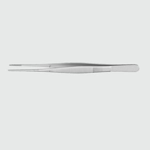 Dental Surgical Tissue Tweezer Dental Forcep Extraction Hemostat Medical Tweezers  Round Tip Straight 12cm Dental Surgery Tool