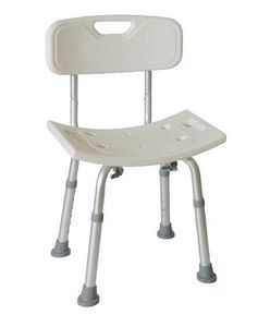 shower chair with backrest