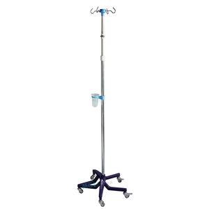 IV pole on casters