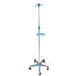 IV stand on casters