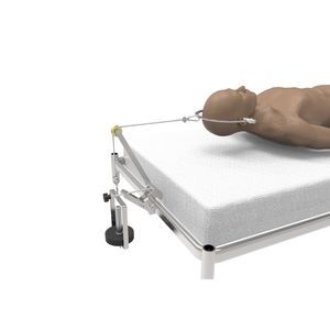 bed-mounted over bed traction pole
