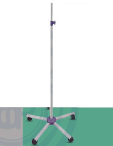 IV stand on casters
